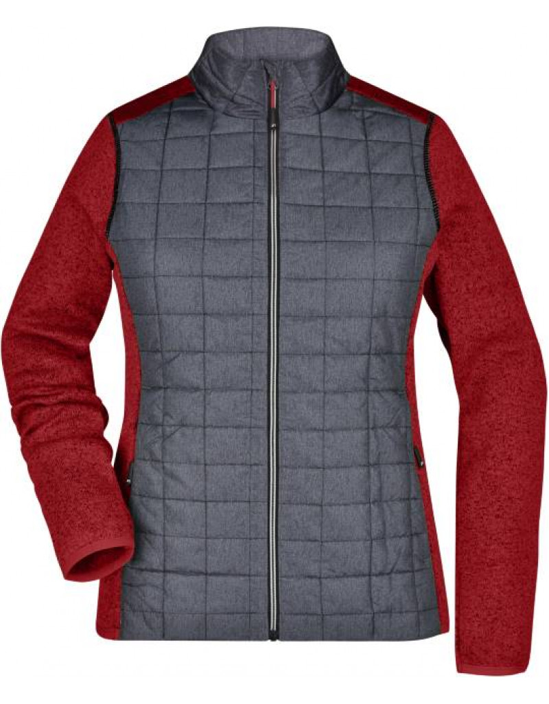 Jachetă hibridă tricotată pentru femei, fără glugă